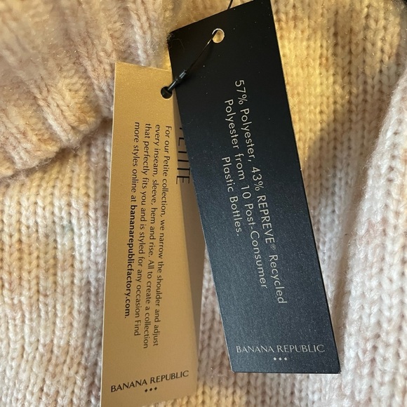Banana Republic cream turtleneck sweater XS Pet - Picture 4 of 5